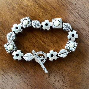 Lisa Jenks Sterling & Pearl Bracelet